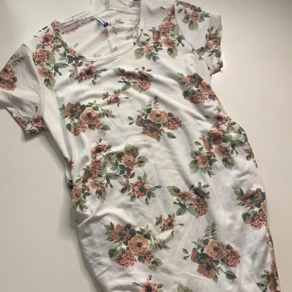 Plant Motherhood Botanical Rouched Stretch medium mini Dress short sleeve - Picture 7 of 7